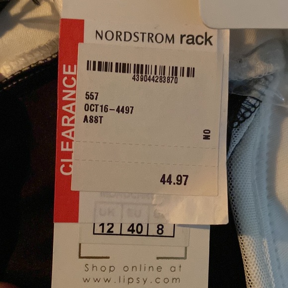 Lipsy London black-tie gown NWT, sz 8 - Picture 8 of 8